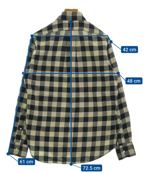 INDIVIDUALIZED SHIRTS（インディビジュアライズドシャツ）カジュアルシャツ 黒 サイズ:32(XS位) メンズ/2200518396024