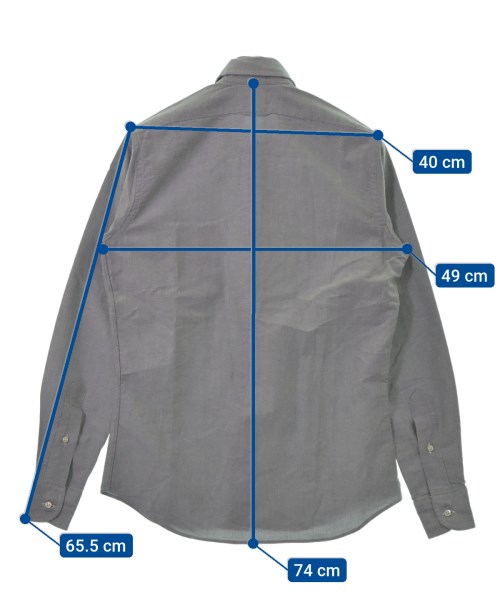 INDIVIDUALIZED SHIRTS（インディビジュアライズドシャツ）カジュアルシャツ グレー サイズ:S メンズ/2200468109026