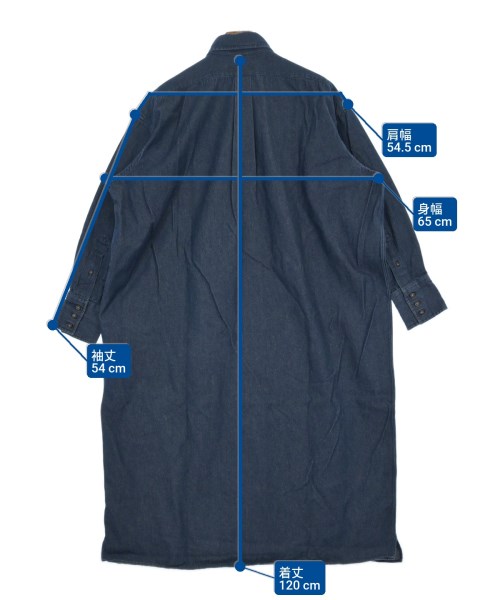 INDIVIDUALIZED SHIRTS（インディビジュアライズドシャツ）カジュアルシャツ 青 サイズ:-(XXL位) メンズ/2200631853084