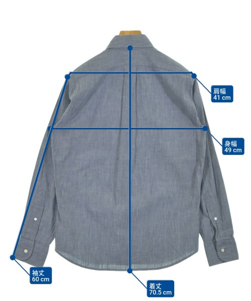 INDIVIDUALIZED SHIRTS（インディビジュアライズドシャツ）カジュアルシャツ 紺 サイズ:15(L位) メンズ/2200532037125