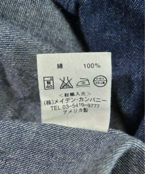 INDIVIDUALIZED SHIRTS（インディビジュアライズドシャツ）カジュアルシャツ 紺 サイズ:14 1/2(XS位) メンズ/2200550908193