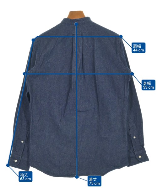 INDIVIDUALIZED SHIRTS（インディビジュアライズドシャツ）カジュアルシャツ 紺 サイズ:15 1/2(M位) メンズ/2200626586027