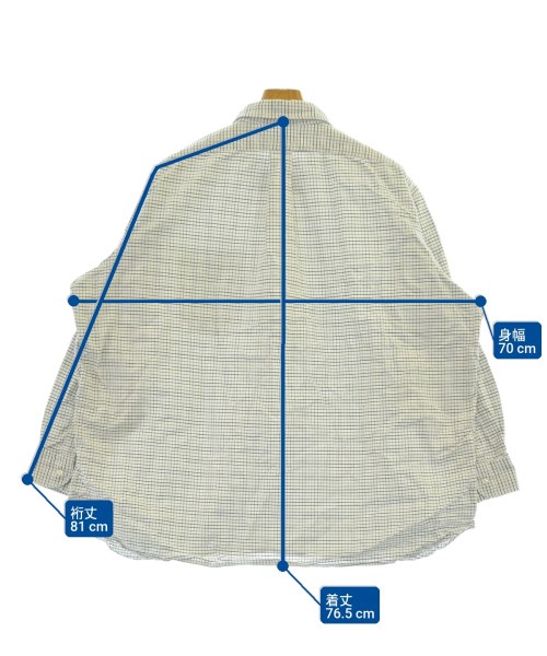 INDIVIDUALIZED SHIRTS（インディビジュアライズドシャツ）カジュアルシャツ 白 サイズ:-(XXL位) メンズ/2200606890069