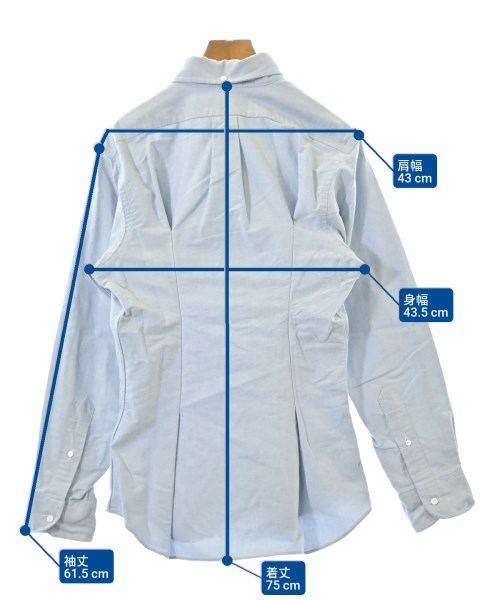 INDIVIDUALIZED SHIRTS（インディビジュアライズドシャツ）カジュアルシャツ 青 サイズ:16(L位) レディース/2200696670107