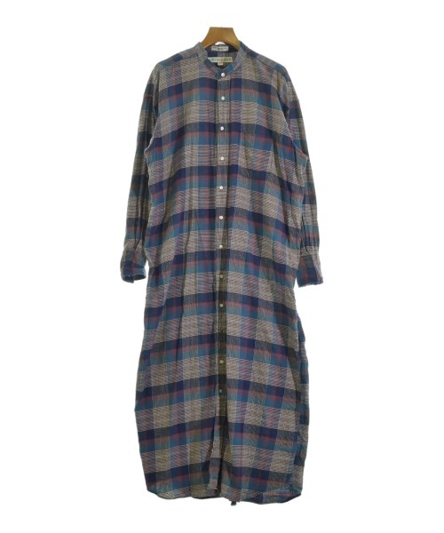 INDIVIDUALIZED SHIRTS(インディビジュアライズドシャツ)シャツワンピース 緑 サイズ:-(M位)/2200681841178