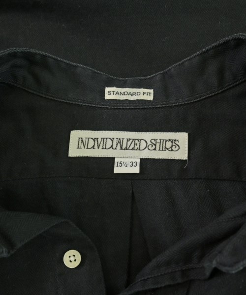 INDIVIDUALIZED SHIRTS（インディビジュアライズドシャツ）カジュアルシャツ 黒 サイズ:15 1/2(M位) メンズ/2200700076017