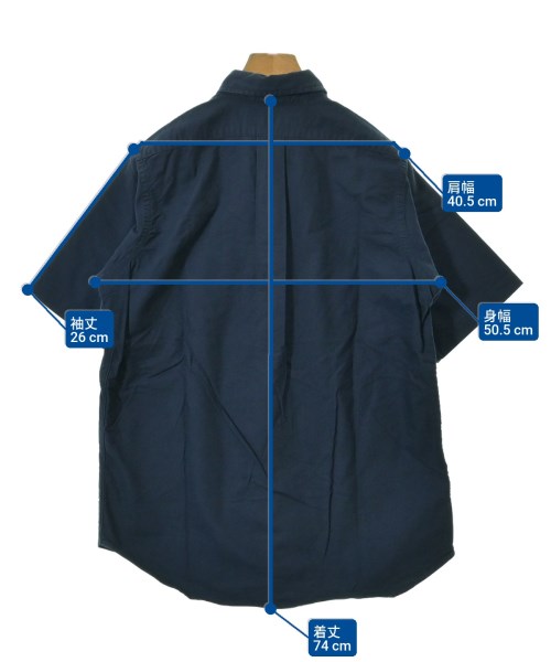 INDIVIDUALIZED SHIRTS（インディビジュアライズドシャツ）カジュアルシャツ 紺 サイズ:15 1/2(L位) メンズ/2200648740056