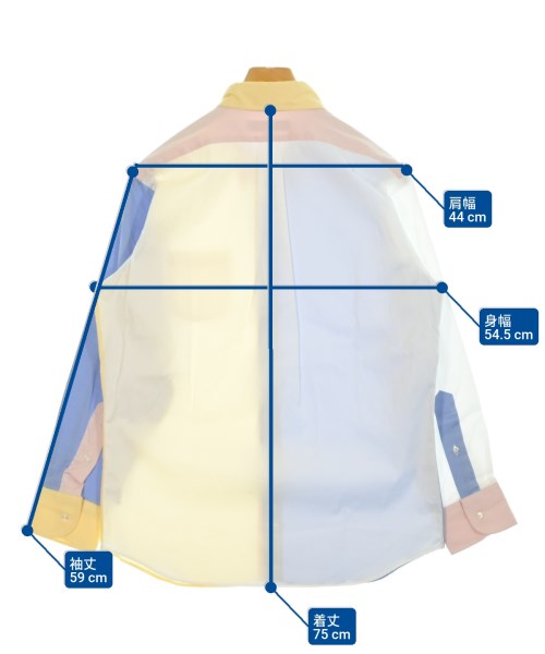 INDIVIDUALIZED SHIRTS（インディビジュアライズドシャツ）カジュアルシャツ 青 サイズ:16(L位) メンズ/2200658755408