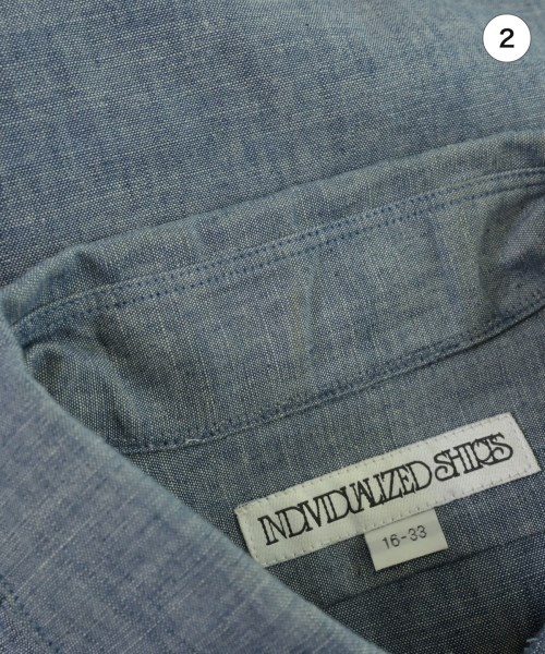 INDIVIDUALIZED SHIRTS（インディビジュアライズドシャツ）カジュアルシャツ 紺 サイズ:16(L位) メンズ/2200710655066