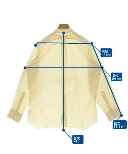INDIVIDUALIZED SHIRTS（インディビジュアライズドシャツ）カジュアルシャツ 黄 サイズ:15 1/2(L位) メンズ/2200713938029