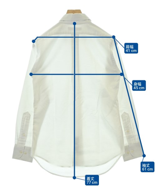 INDIVIDUALIZED SHIRTS（インディビジュアライズドシャツ）カジュアルシャツ 白 サイズ:15(S位) メンズ/2200717086061