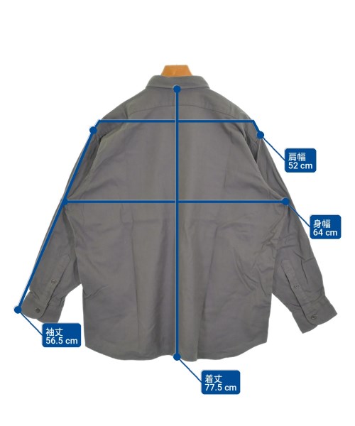 INDIVIDUALIZED SHIRTS（インディビジュアライズドシャツ）カジュアルシャツ グレー サイズ:XL メンズ/2200712020374