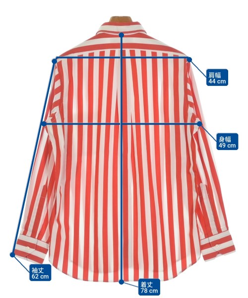 INDIVIDUALIZED SHIRTS（インディビジュアライズドシャツ）カジュアルシャツ 赤 サイズ:M メンズ/2200717807420