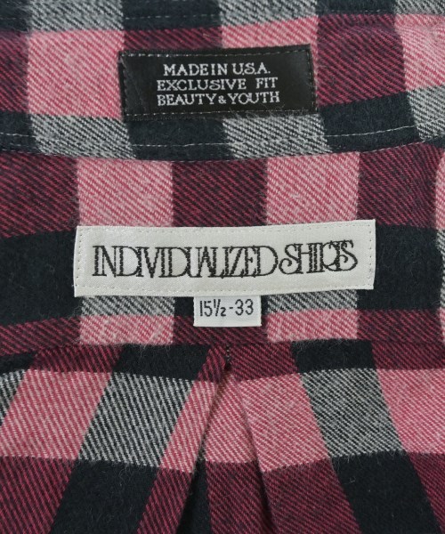 INDIVIDUALIZED SHIRTS（インディビジュアライズドシャツ）カジュアルシャツ 赤 サイズ:15 1/2(L位) メンズ/2200646102443