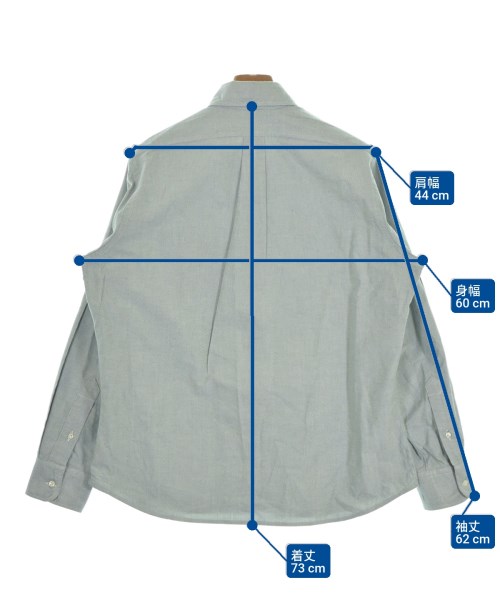 INDIVIDUALIZED SHIRTS（インディビジュアライズドシャツ）カジュアルシャツ 青 サイズ:16(L位) メンズ/2200647327081