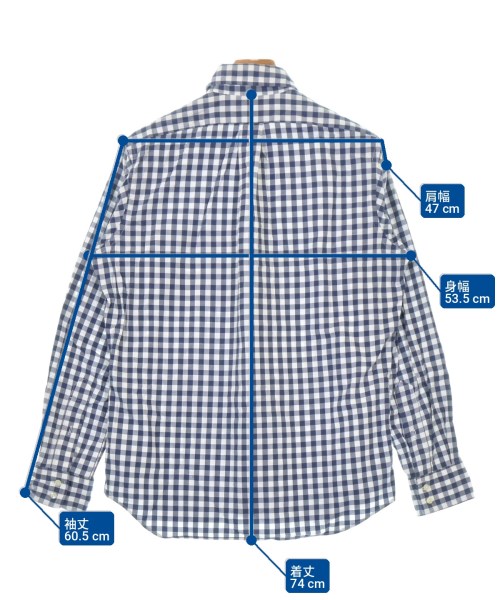 INDIVIDUALIZED SHIRTS（インディビジュアライズドシャツ）カジュアルシャツ 紺 サイズ:-(L位) メンズ/2200701906092