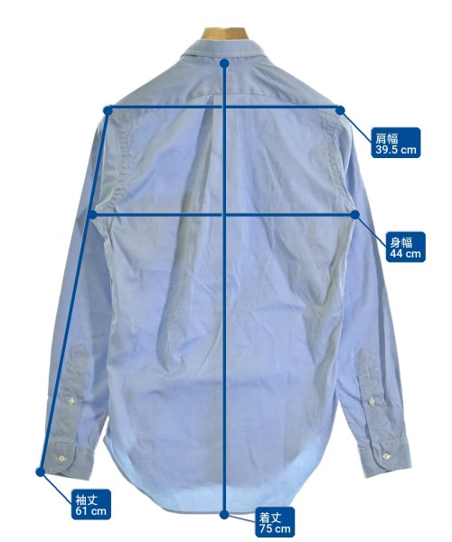 INDIVIDUALIZED SHIRTS（インディビジュアライズドシャツ）カジュアルシャツ 青 サイズ:14 1/2(M位) メンズ/2200709798071