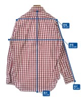 INDIVIDUALIZED SHIRTS（インディビジュアライズドシャツ）カジュアルシャツ 赤 サイズ:15(L位) メンズ/2200661276075