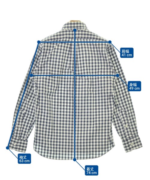 INDIVIDUALIZED SHIRTS（インディビジュアライズドシャツ）カジュアルシャツ 青 サイズ:15(L位) メンズ/2200717763344