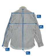 INDIVIDUALIZED SHIRTS（インディビジュアライズドシャツ）カジュアルシャツ 青 サイズ:15(L位) メンズ/2200717763344