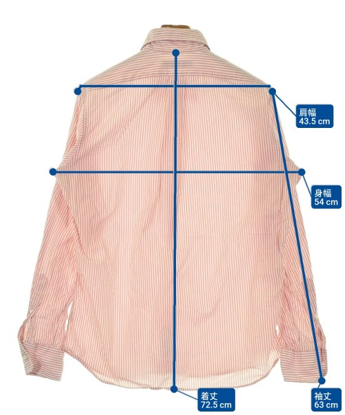 INDIVIDUALIZED SHIRTS（インディビジュアライズドシャツ）カジュアルシャツ 赤 サイズ:-(L位) メンズ/2200682957212
