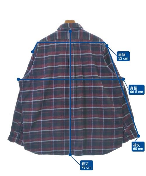 INDIVIDUALIZED SHIRTS（インディビジュアライズドシャツ）カジュアルシャツ 紺 サイズ:XL メンズ/2200684074030