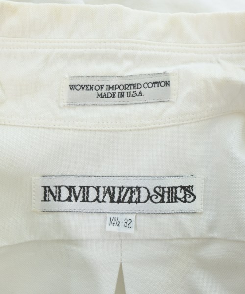 INDIVIDUALIZED SHIRTS（インディビジュアライズドシャツ）カジュアルシャツ 白 サイズ:14 1/2(M位) メンズ/2200687357048