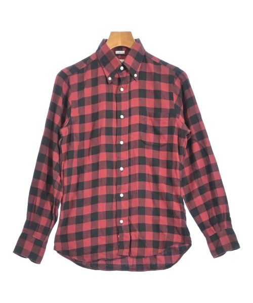 INDIVIDUALIZED SHIRTS(インディビジュアライズドシャツ)カジュアルシャツ 赤 サイズ:32(XXS位)/2200691484044