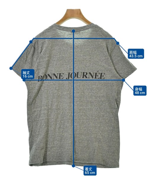 Tous les jours（トゥ　レ　ジュール）Tシャツ・カットソー グレー サイズ:-(M位) レディース/2200708731031