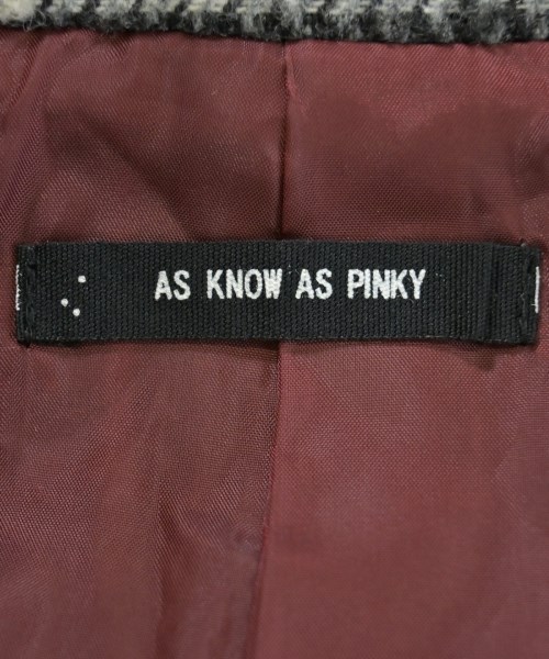 AS KNOW AS PINKY（アズノウアズピンキー）カジュアルジャケット グレー サイズ:F レディース/2200675353113