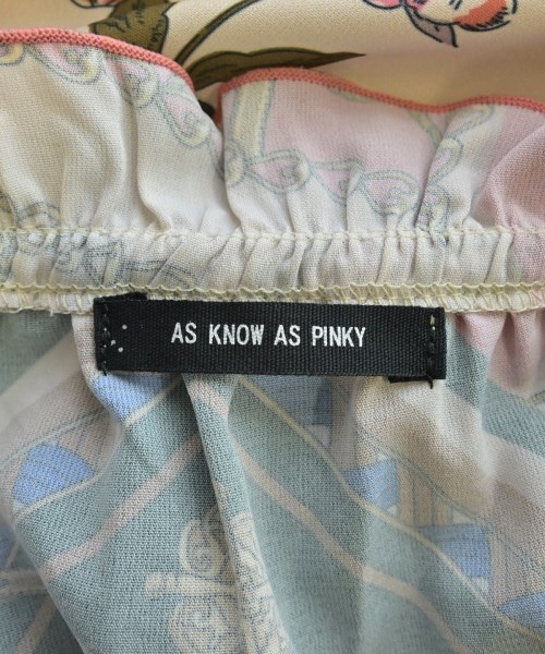 AS KNOW AS PINKY（アズノウアズピンキー）ワンピース ピンク サイズ:1(S位) レディース/2200693004028