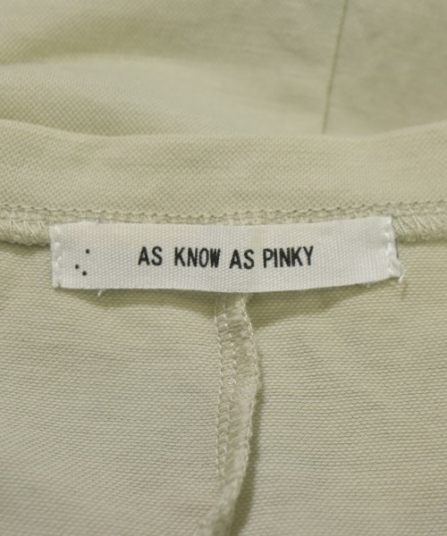 AS KNOW AS PINKY（アズノウアズピンキー）Tシャツ・カットソー カーキ サイズ:F レディース/2200715760079