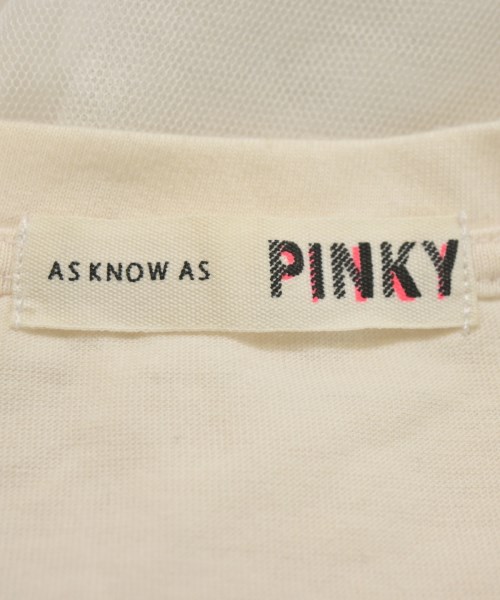 AS KNOW AS PINKY（アズノウアズピンキー）Tシャツ・カットソー 白 サイズ:F レディース/2200718121020