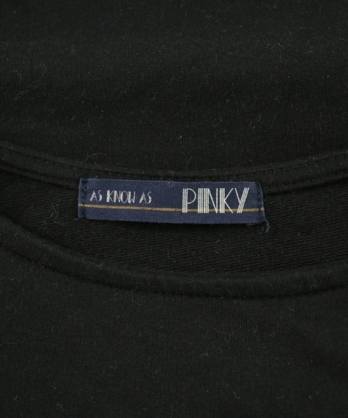 AS KNOW AS PINKY（アズノウアズピンキー）Tシャツ・カットソー 黒 サイズ:F レディース/2200683699135