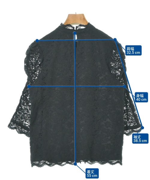 31 Sons de mode（トランテアン　ソン　ドゥ　モード）ブラウス 黒 サイズ:38(M位) レディース/2200636849198