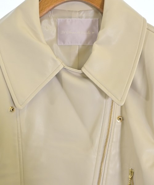 31 Sons de mode（トランテアン　ソン　ドゥ　モード）ライダース ベージュ サイズ:F レディース/2200641703010