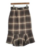 31 Sons de mode（トランテアン　ソン　ドゥ　モード）ひざ丈スカート 茶 サイズ:38(M位) レディース/2200641703027