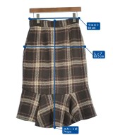 31 Sons de mode（トランテアン　ソン　ドゥ　モード）ひざ丈スカート 茶 サイズ:38(M位) レディース/2200641703027