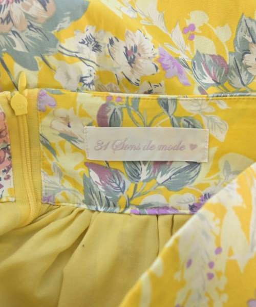 31 Sons de mode（トランテアン　ソン　ドゥ　モード）ロング・マキシ丈スカート 黄 サイズ:38(M位) レディース/2200641703041