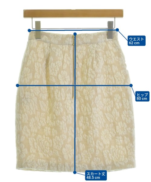 31 Sons de mode（トランテアン　ソン　ドゥ　モード）ひざ丈スカート ベージュ サイズ:36(S位) レディース/2200637538060