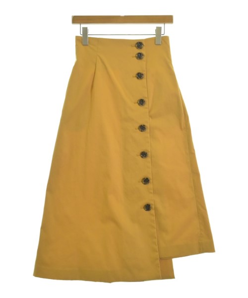31 Sons de mode(トランテアン　ソン　ドゥ　モード)ロング・マキシ丈スカート 黄 サイズ:36(S位)/2200637538084