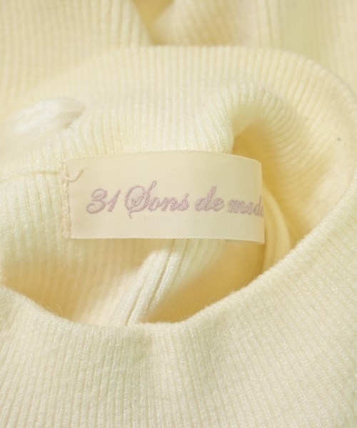31 Sons de mode（トランテアン　ソン　ドゥ　モード）ニット・セーター 白 サイズ:36(S位) レディース/2200616503041