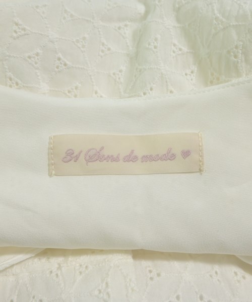 31 Sons de mode（トランテアン　ソン　ドゥ　モード）シャツワンピース 白 サイズ:38(M位) レディース/2200610480119