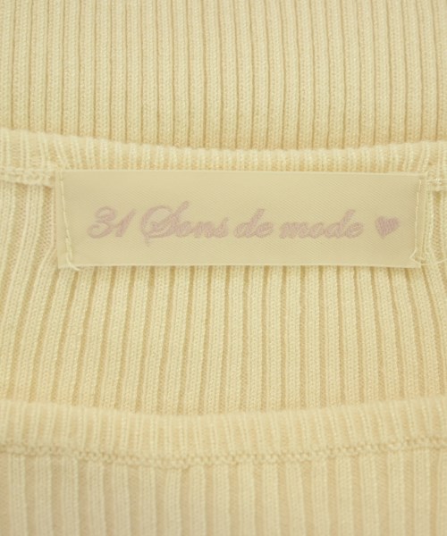 31 Sons de mode（トランテアン　ソン　ドゥ　モード）ニット・セーター 白 サイズ:36(S位) レディース/2200610480164