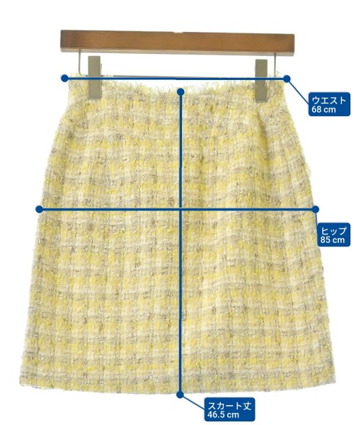 31 Sons de mode（トランテアン　ソン　ドゥ　モード）ミニスカート 黄 サイズ:36(S位) レディース/2200619792015