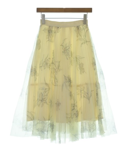 31 Sons de mode(トランテアン　ソン　ドゥ　モード)ロング・マキシ丈スカート 白 サイズ:36(S位)/2200670306275