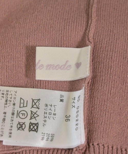 31 Sons de mode（トランテアン　ソン　ドゥ　モード）ベスト/ノースリーブ ピンク サイズ:36(S位) レディース/2200670306381