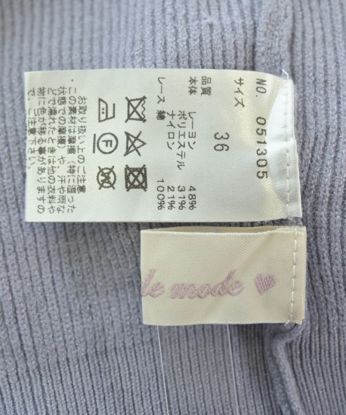 31 Sons de mode（トランテアン　ソン　ドゥ　モード）ニット・セーター 紫 サイズ:36(S位) レディース/2200677308029