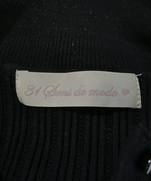 31 Sons de mode（トランテアン　ソン　ドゥ　モード）ニット・セーター 黒 サイズ:36(S位) レディース/2200716351108