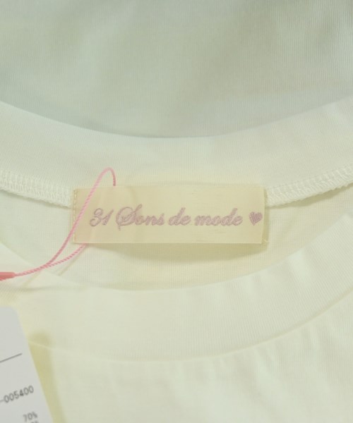 31 Sons de mode（トランテアン　ソン　ドゥ　モード）Tシャツ・カットソー 白 サイズ:36(S位) レディース/2200715432181